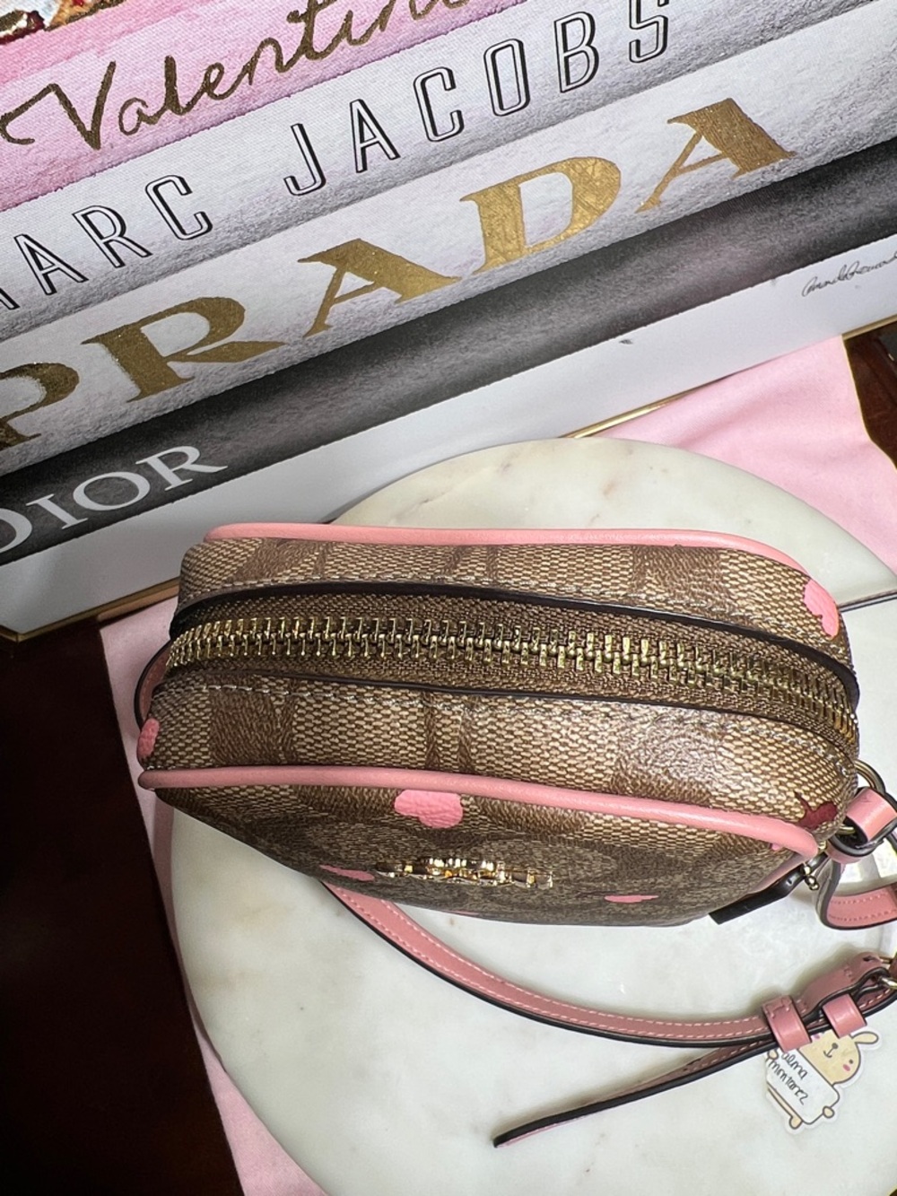 Coach North/South Zip Crossbody
In Signature Canvas With Heart Floral Print - Picture 7 of 11